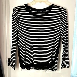 Zara b&w striped long sleeve
